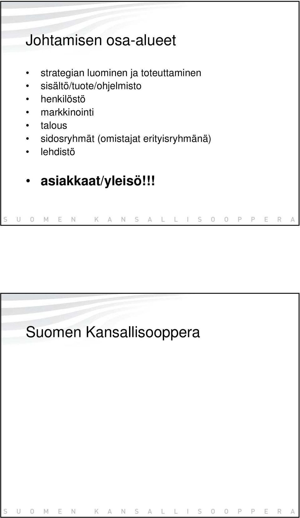 markkinointi talous sidosryhmät (omistajat