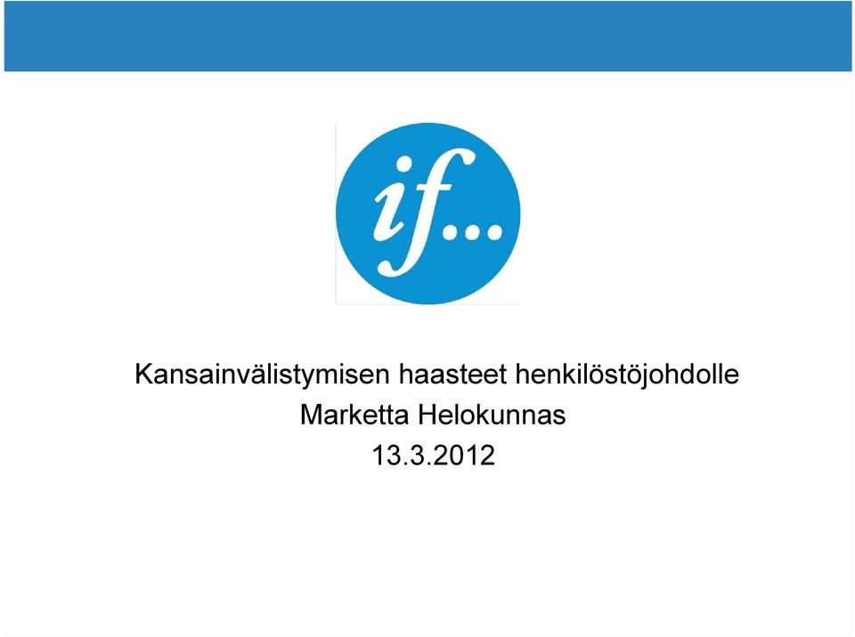 henkilöstöjohdolle