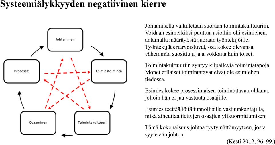 Työntekijät eriarvoistuvat, osa kokee olevansa vähemmän suosittuja ja arvokkaita kuin toiset. Toimintakulttuuriin syntyy kilpailevia toimintatapoja.