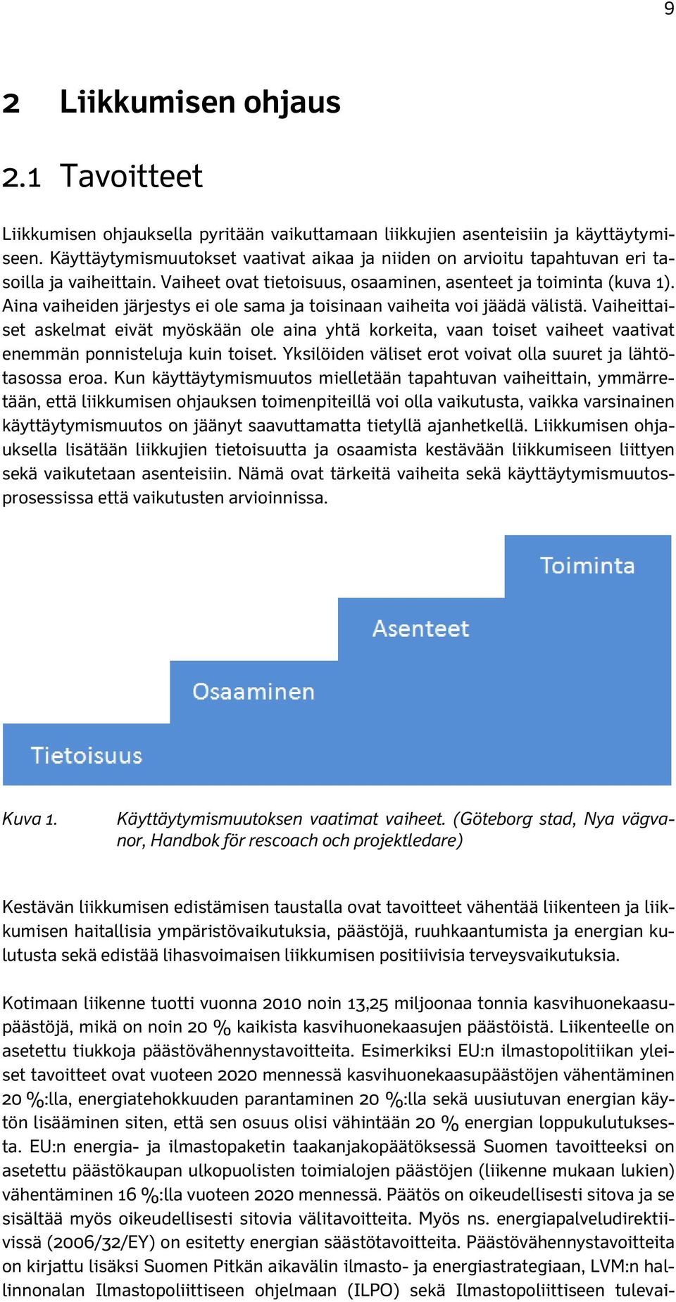 Aina vaiheiden järjestys ei ole sama ja toisinaan vaiheita voi jäädä välistä.