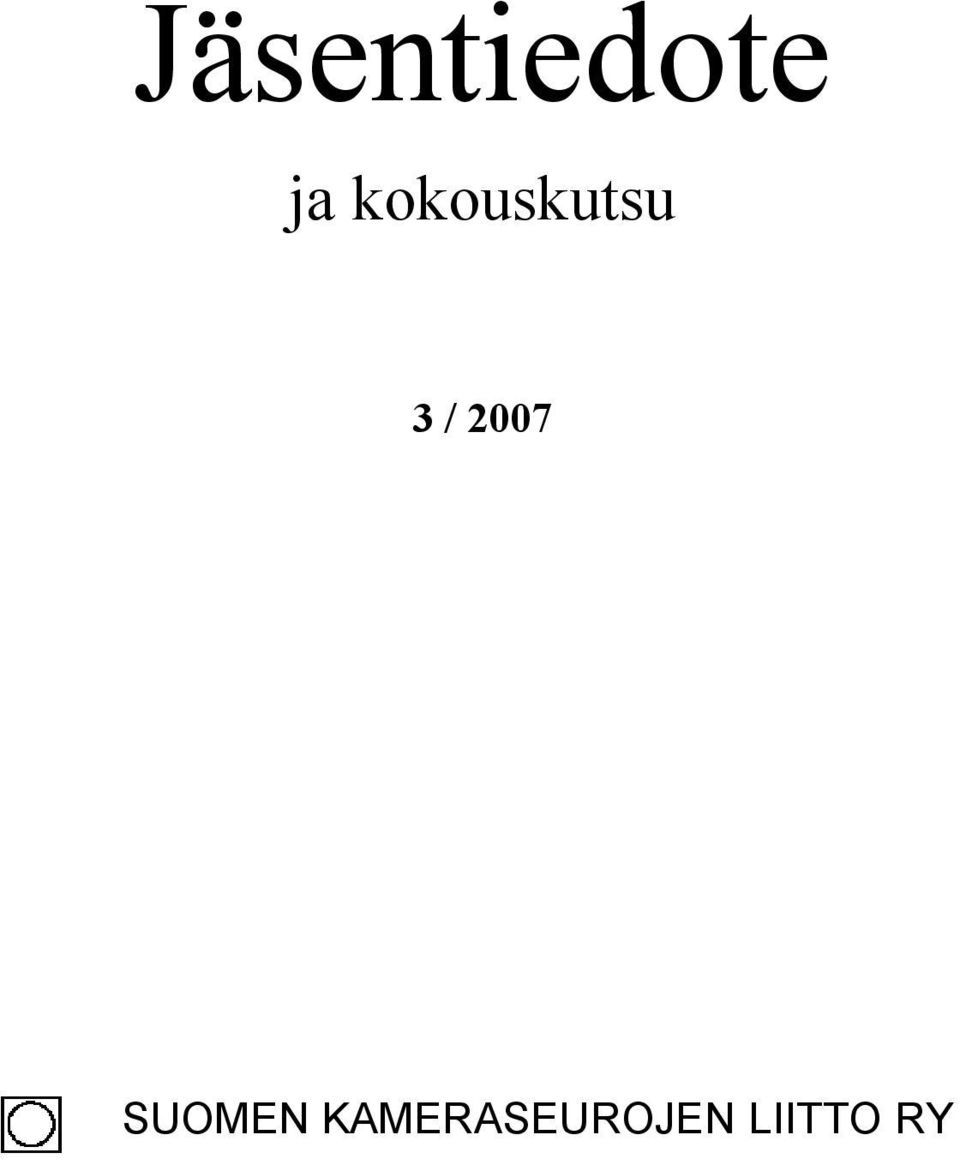 2007 SUOMEN