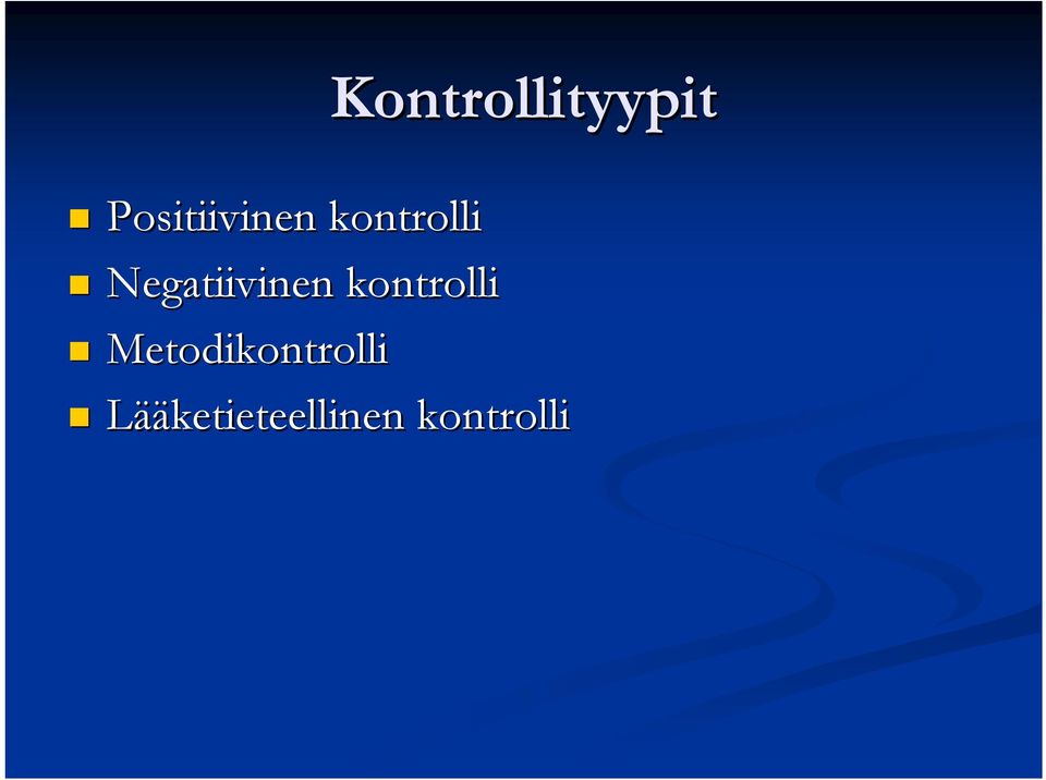 Negatiivinen kontrolli