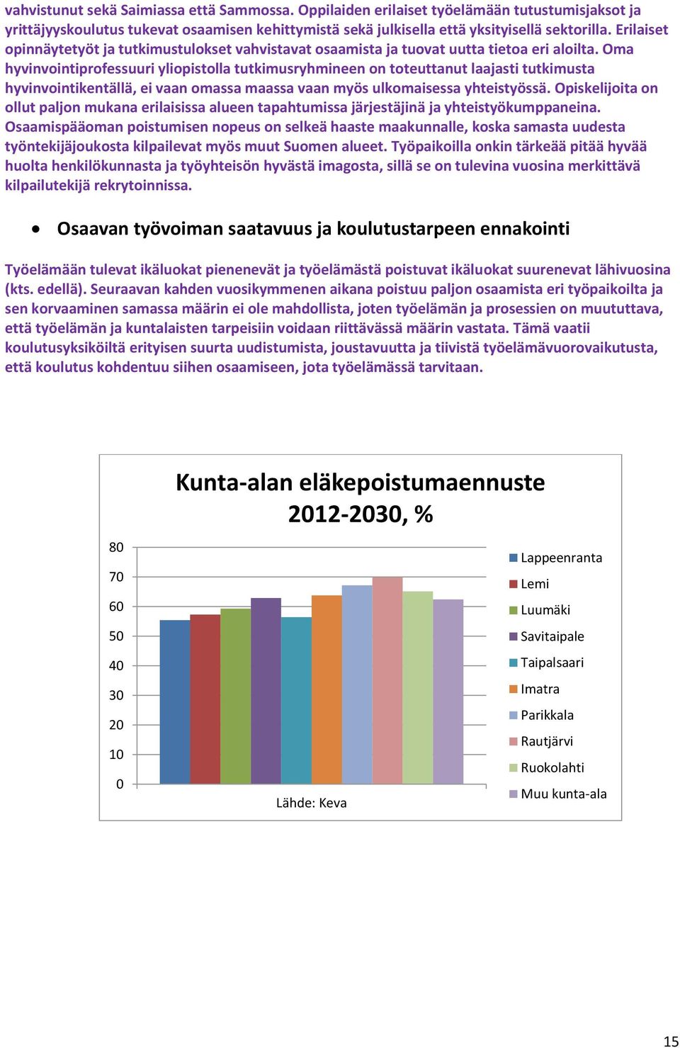 Oma hyvinvointiprofessuuri yliopistolla tutkimusryhmineen on toteuttanut laajasti tutkimusta hyvinvointikentällä, ei vaan omassa maassa vaan myös ulkomaisessa yhteistyössä.