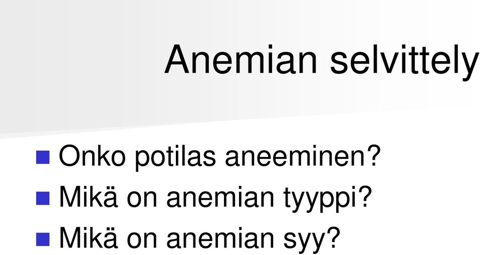 aneeminen?