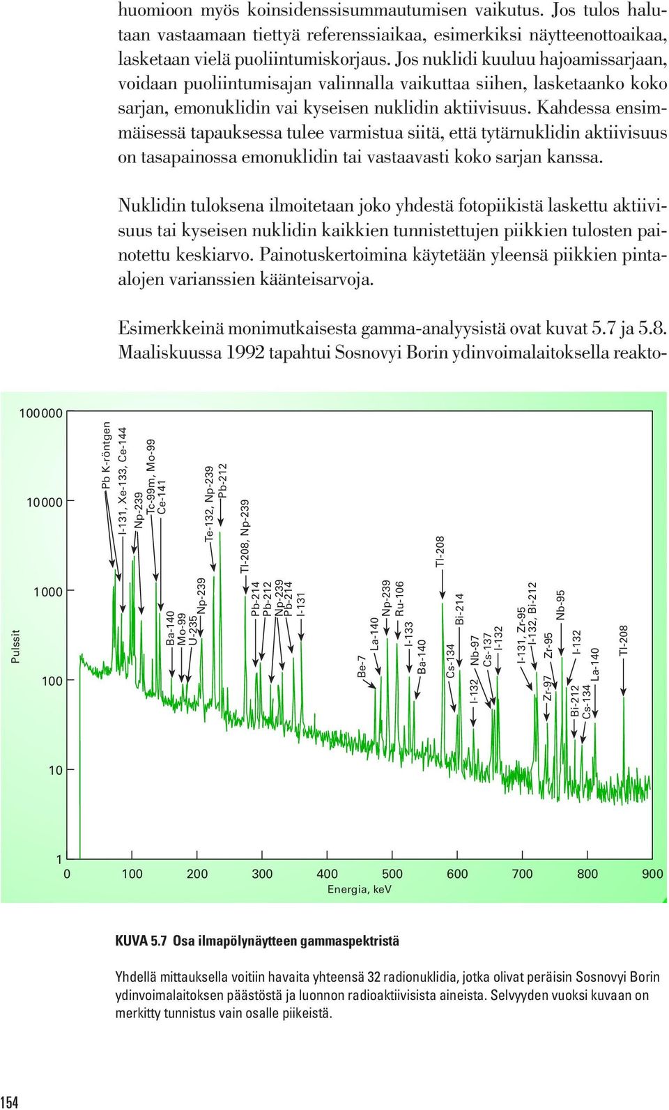 Kahdessa ensimmäisessä tapauksessa tulee varmistua siitä, että tytärnuklidin aktiivisuus on tasapainossa emonuklidin tai vastaavasti koko sarjan kanssa.