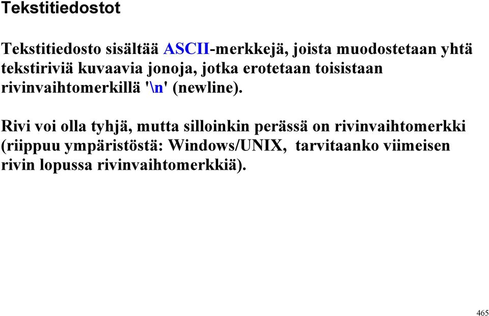 (newline).