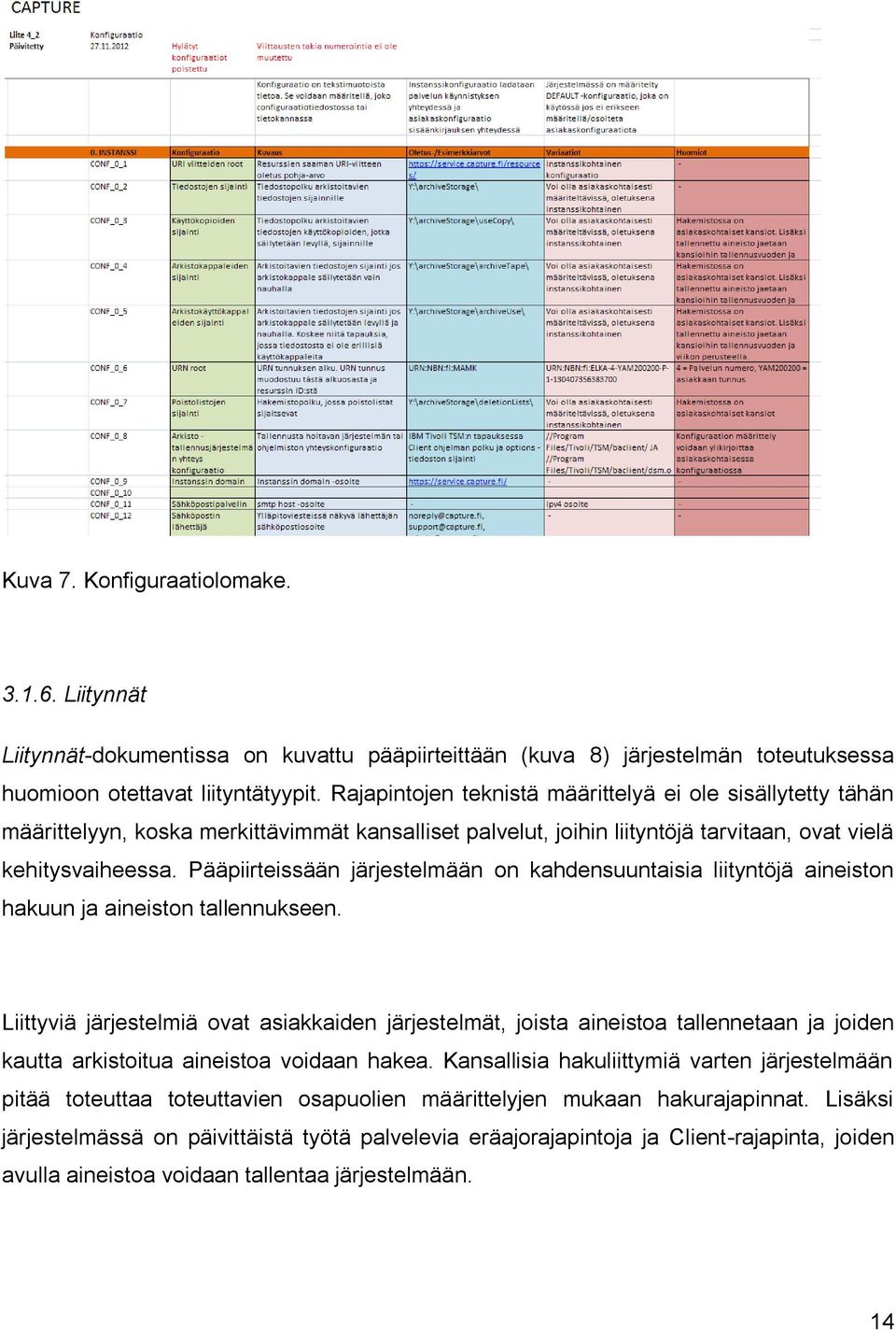 Pääpiirteissään järjestelmään on kahdensuuntaisia liityntöjä aineiston hakuun ja aineiston tallennukseen.