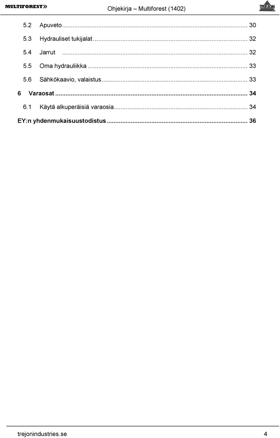 .. 33 på insidan 6 Varaosat av... 34 6.