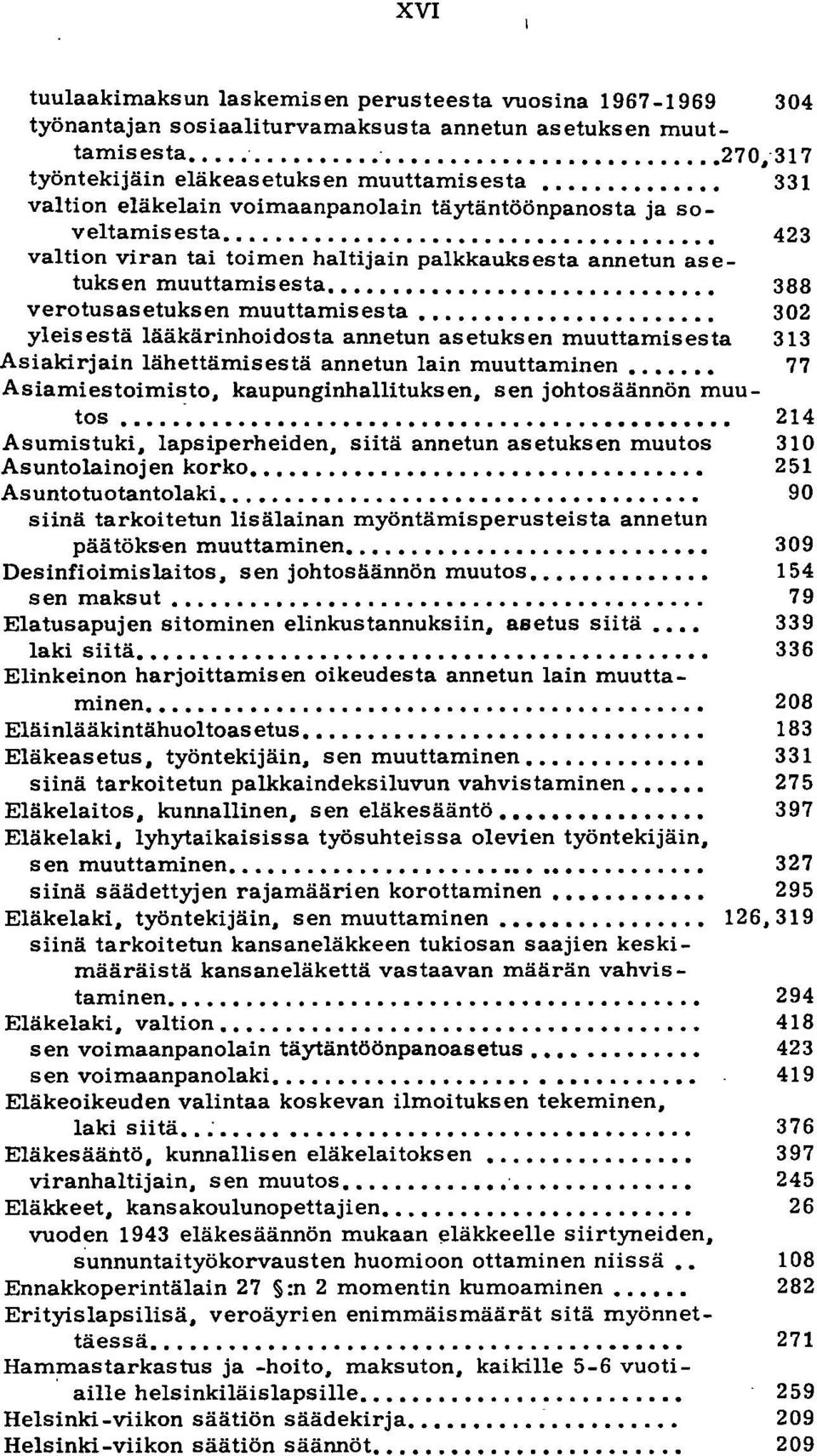 ................ valtion viran tai toimen haltijain palkkauksesta annetun asetuksen muuttamisesta...... verotusasetuksen muuttamisesta.
