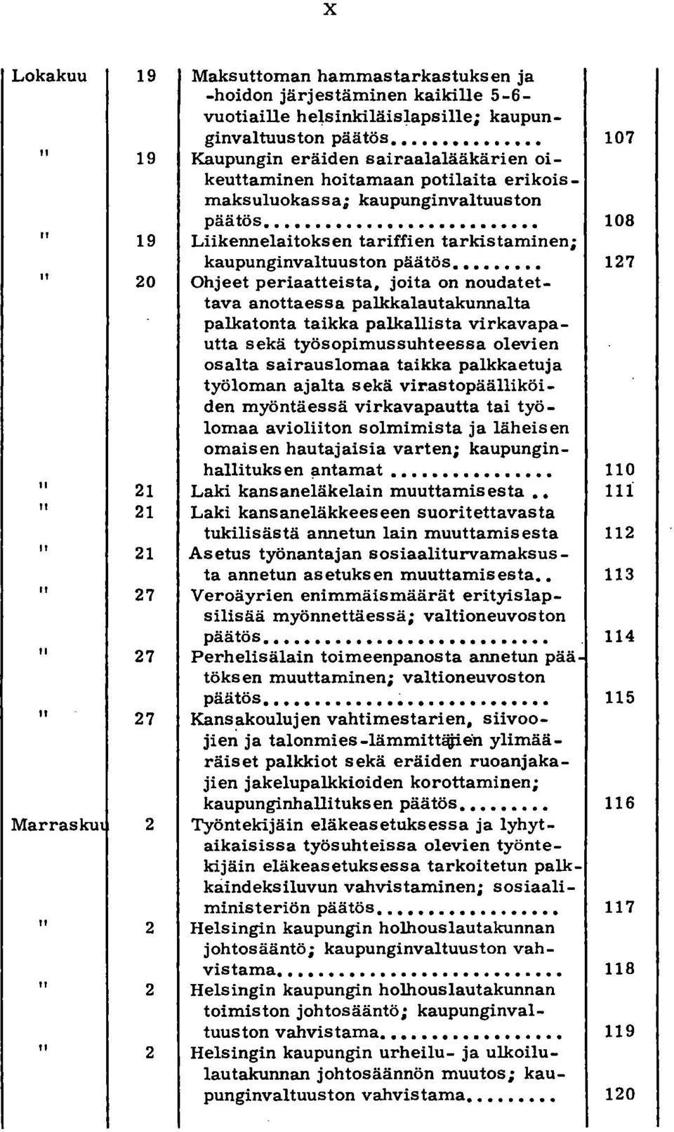 kaupunginvaltuuston päätös 127 20 Ohjeet periaatteista, joita on noudatettava anottaessa palkkalautakunnalta palkatonta taikka palkallista virkavapautta sekä työsopimussuhteessa olevien osalta