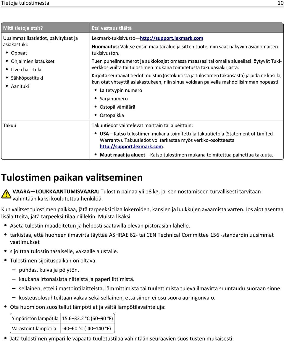 com Huomautus: Valitse ensin maa tai alue ja sitten tuote, niin saat näkyviin asianomaisen tukisivuston.