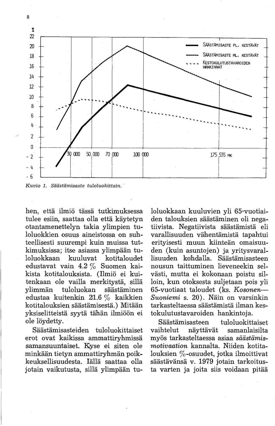 1 175 535 MK hen, että ilmiö tässä tutkimuksessa tulee esiin, saattaa olla että käytetyn otantamenettelyn takia ylimpien tuloluokkien osuus aineistossa on suhteellisesti suurempi kuin muissa