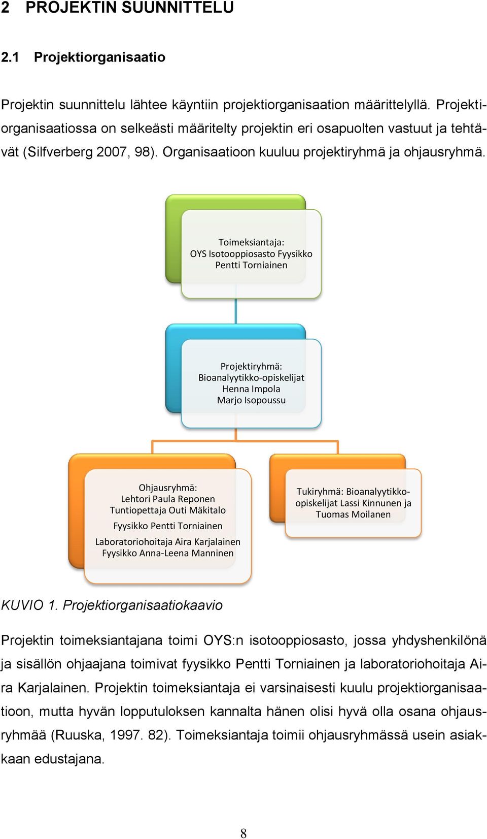 Toimeksiantaja: OYS Isotooppiosasto Fyysikko Pentti Torniainen Projektiryhmä: Bioanalyytikko-opiskelijat Henna Impola Marjo Isopoussu Ohjausryhmä: Lehtori Paula Reponen Tuntiopettaja Outi Mäkitalo