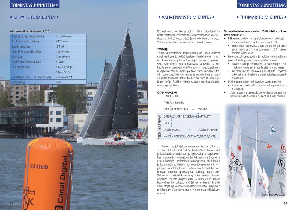 4 mr Helsinki Regatta (SM Vikla) Kevytveneet Gold Cup Kansanvene Maailmanmestaruuskilpailu H-vene Henri Lloyd Race ORC I ranking ORC, Lys 1/2 Saaristopurjehdu ProSailor ranking Lys, köliveneet Star