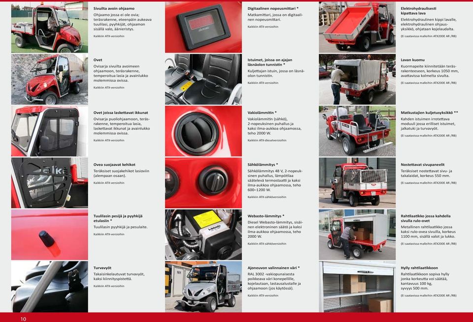 Elektrohydraulisesti kipattava lava Elektrohydraulinen kippi lavalle, elektrohydraulinen ohjausyksikkö, ohjataan kojelaudalta.