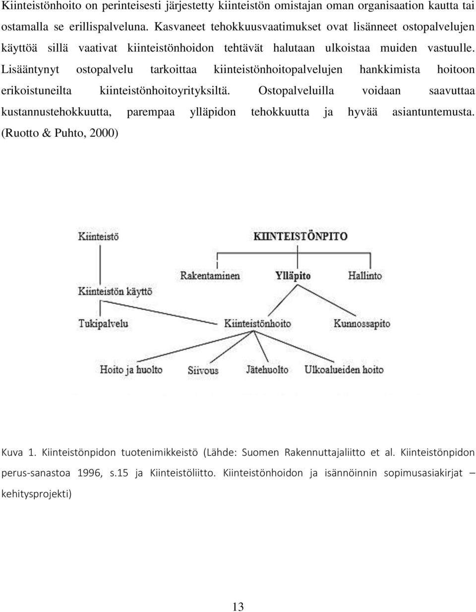 Lisääntynyt ostopalvelu tarkoittaa kiinteistönhoitopalvelujen hankkimista hoitoon erikoistuneilta kiinteistönhoitoyrityksiltä.