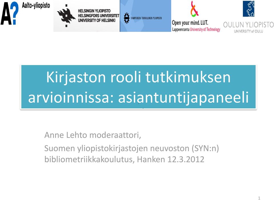 moderaattori, Suomen yliopistokirjastojen