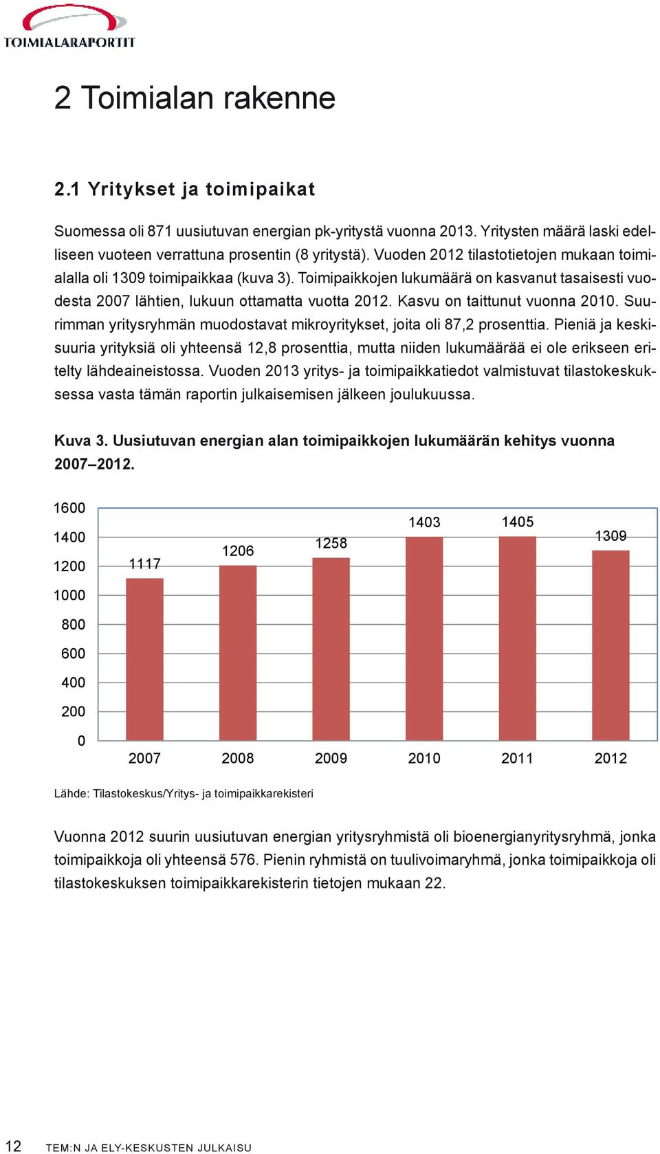 Kasvu on taittunut vuonna 2010. Suurimman yritysryhmän muodostavat mikroyritykset, joita oli 87,2 prosenttia.