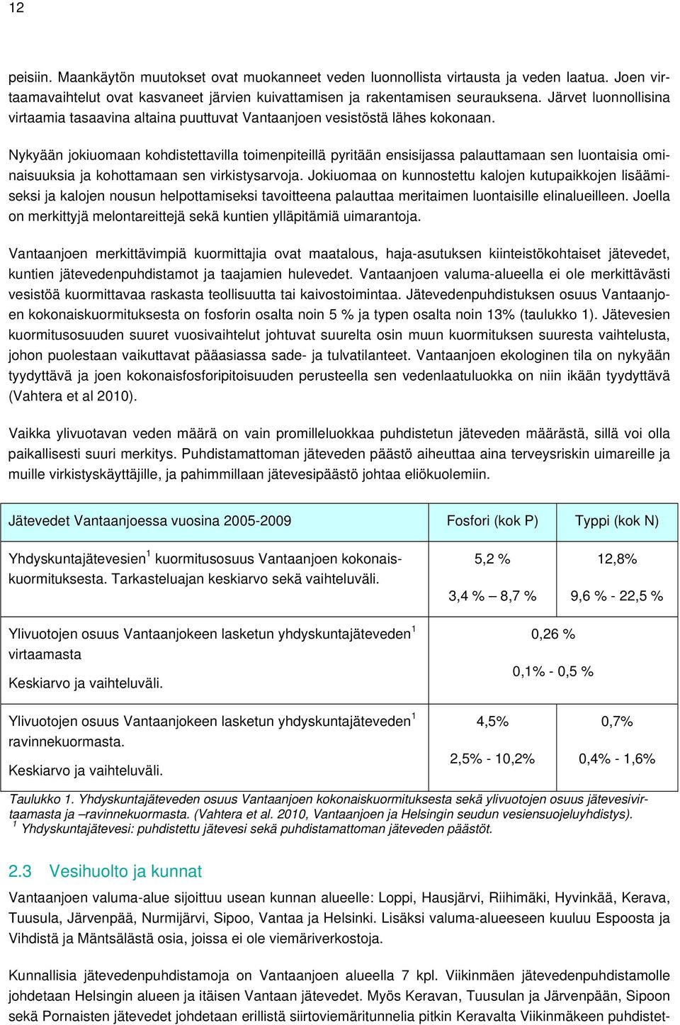 Nykyään jokiuomaan kohdistettavilla toimenpiteillä pyritään ensisijassa palauttamaan sen luontaisia ominaisuuksia ja kohottamaan sen virkistysarvoja.