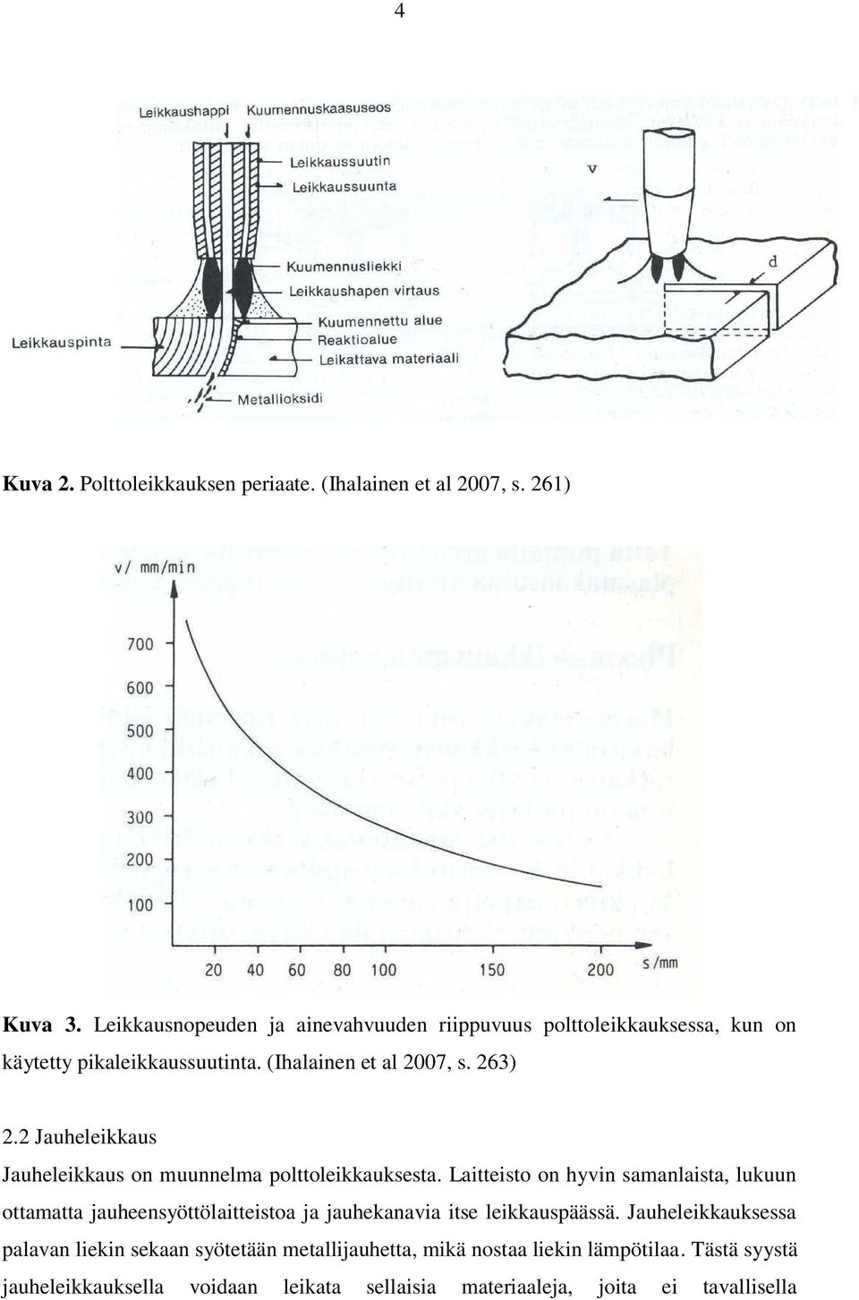 2 Jauheleikkaus Jauheleikkaus on muunnelma polttoleikkauksesta.