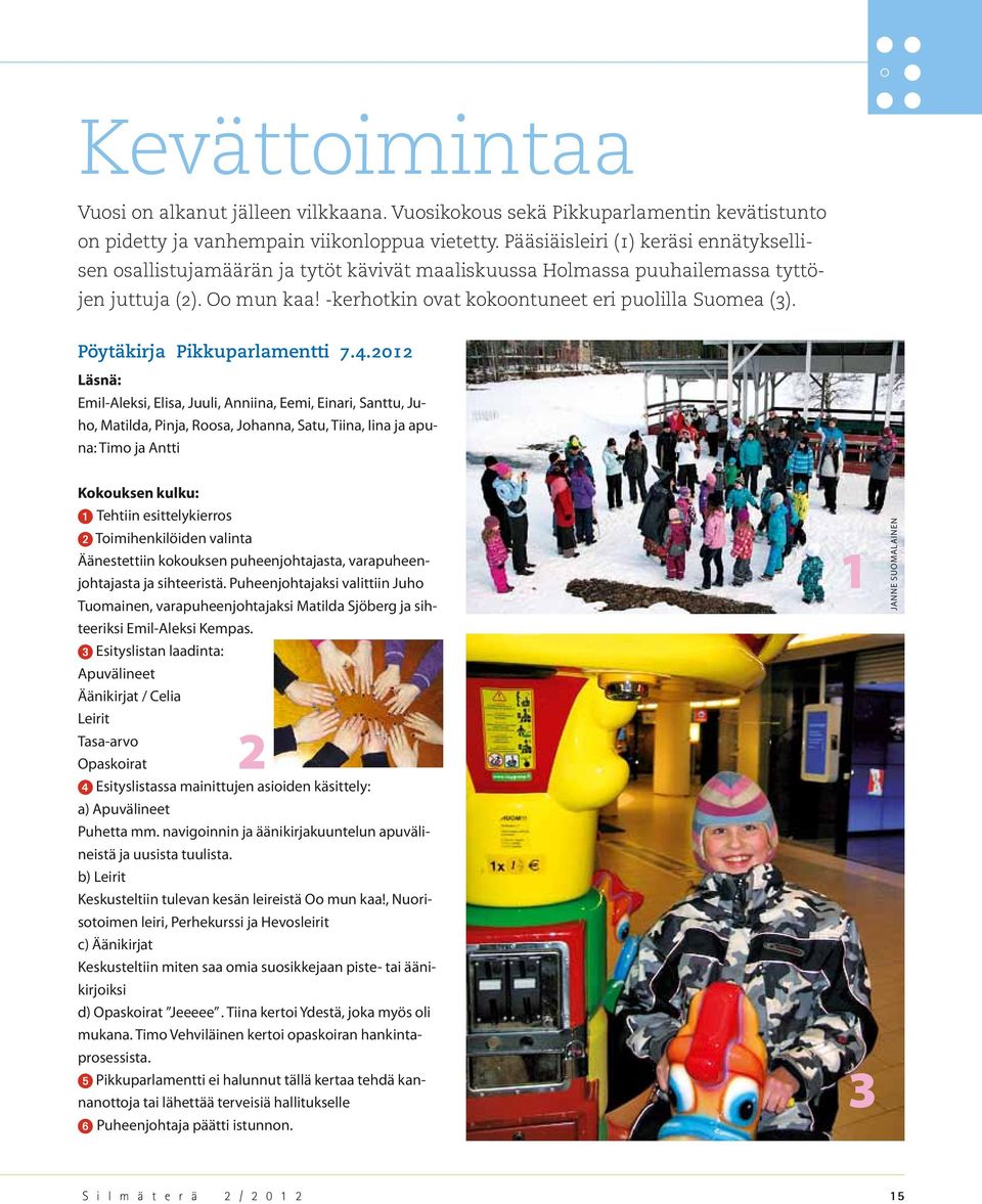 Pöytäkirja Pikkuparlamentti 7.4.