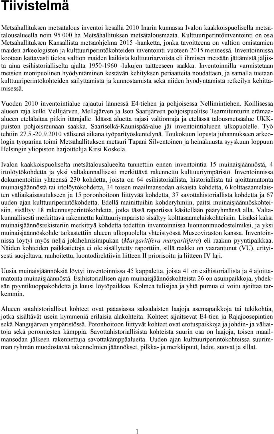 vuoteen 2015 mennessä.