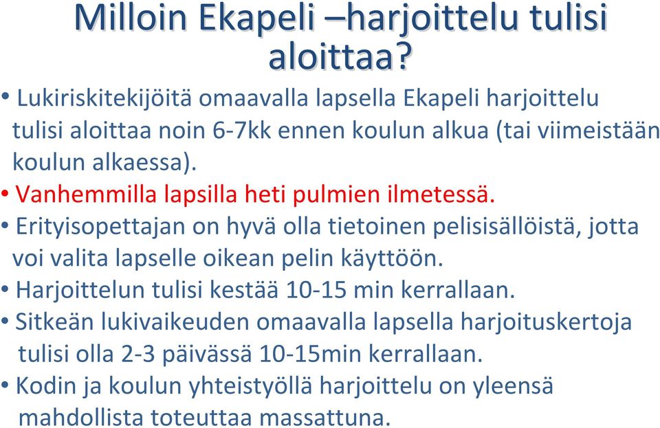 Vanhemmilla lapsilla heti pulmien ilmetessä.