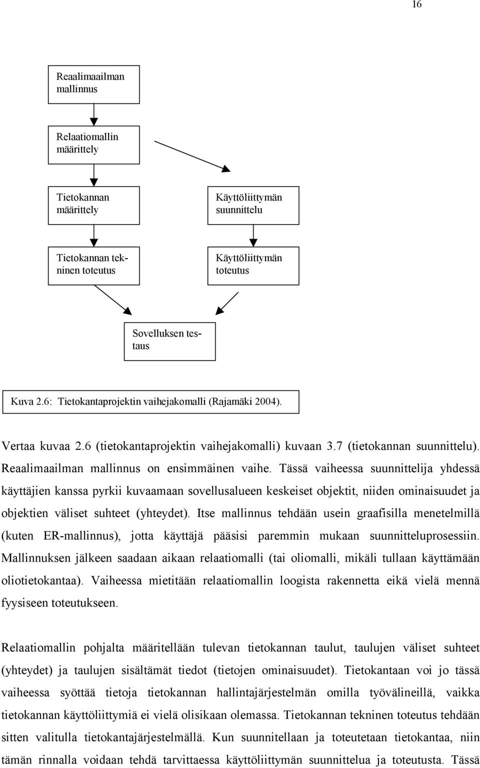 Tässä vaiheessa suunnittelija yhdessä käyttäjien kanssa pyrkii kuvaamaan sovellusalueen keskeiset objektit, niiden ominaisuudet ja objektien väliset suhteet (yhteydet).