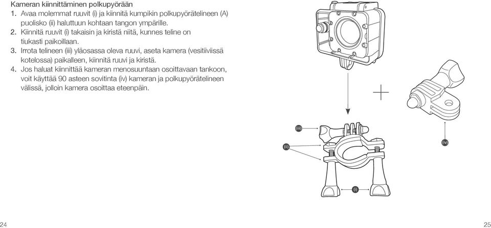 Kiinnitä ruuvit (i) takaisin ja kiristä niitä, kunnes teline on tiukasti paikoillaan. 3.