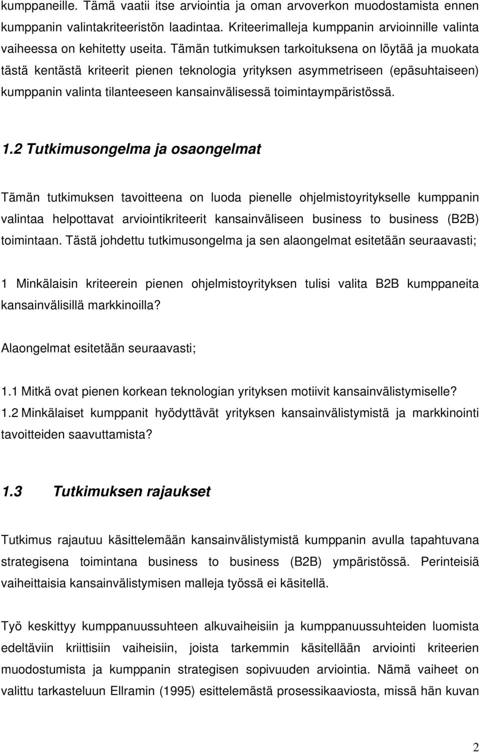 toimintaympäristössä. 1.