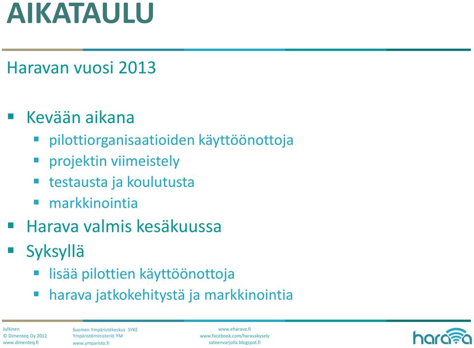 testausta ja koulutusta markkinointia Harava valmis