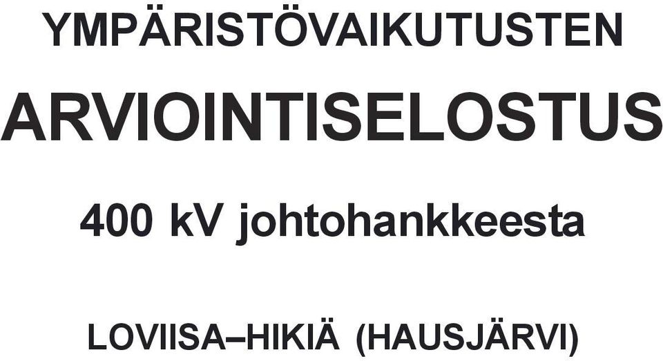 kv johtohankkeesta