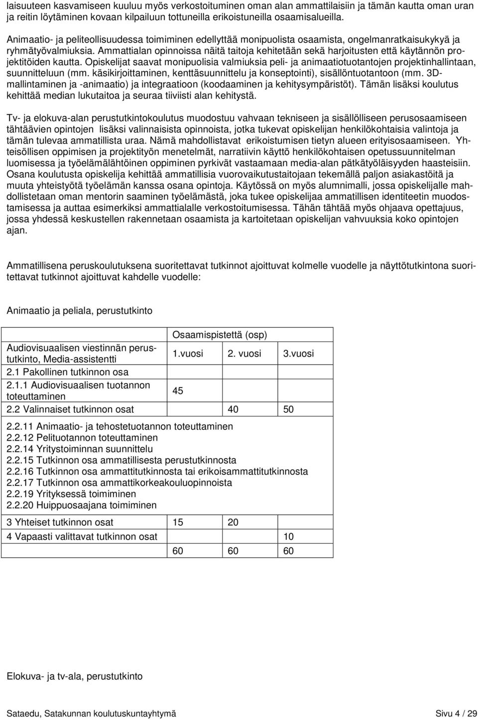Ammattialan opinnoissa näitä taitoja kehitetään sekä harjoitusten että käytännön projektitöiden kautta.
