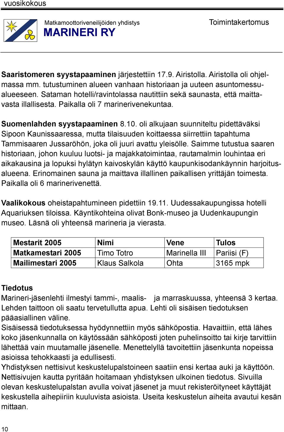 Suomenlahden syystapaaminen 8.10.