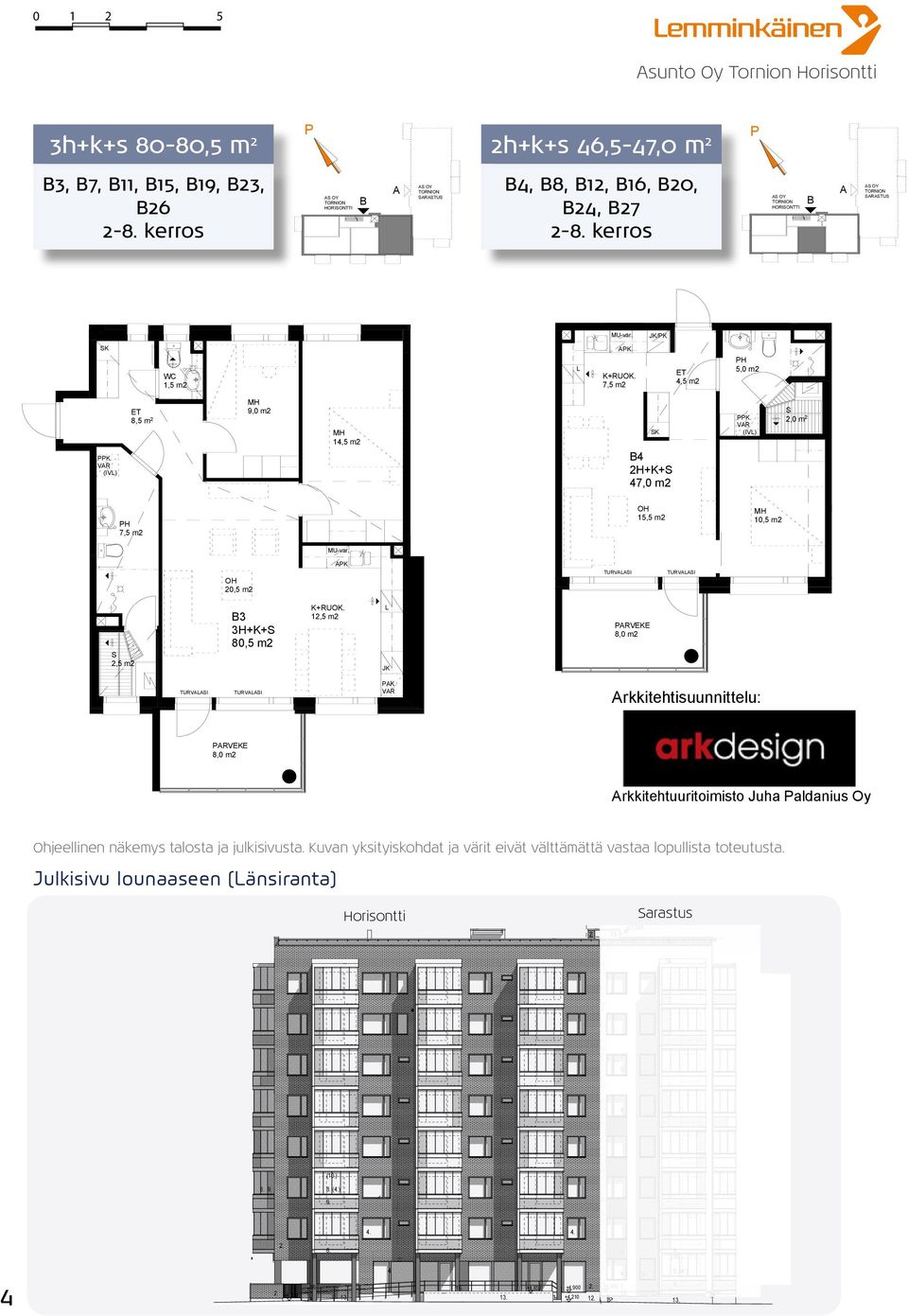 12,5 m2 3 3H++ 8,5 m2 1,5 m2 2,5 m2 RVEE 8, m2. rkkitehtisuunnittelu: RVEE 8, m2 rkkitehtuuritoimisto Juha aldanius Oy Ohjeellinen näkemys talosta ja julkisivusta.