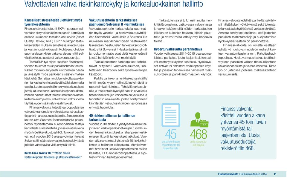 Kohteena olleiden suomalaispankkien vakavaraisuus ylitti selvästi arviossa asetetut vakavaraisuusrajat.