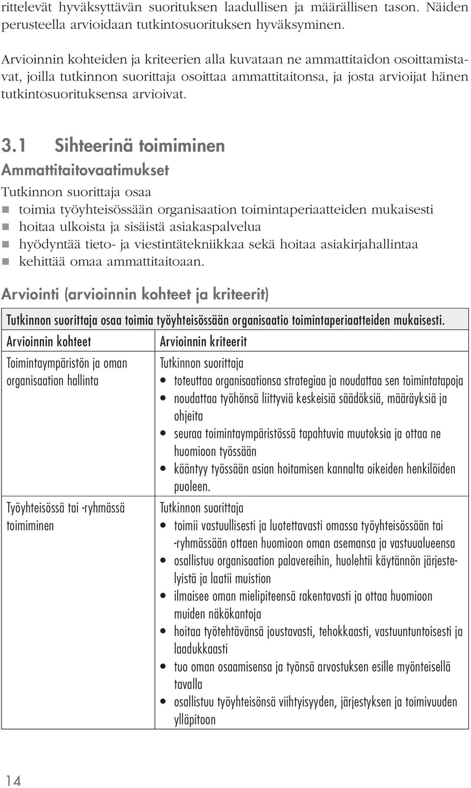 1 Sihteerinä toimiminen Ammattitaitovaatimukset osaa toimia työyhteisössään organisaation toimintaperiaatteiden mukaisesti hoitaa ulkoista ja sisäistä asiakaspalvelua hyödyntää tieto- ja