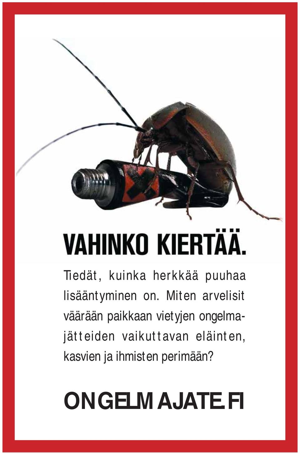 vietyjen ongelmajätteiden vaikuttavan