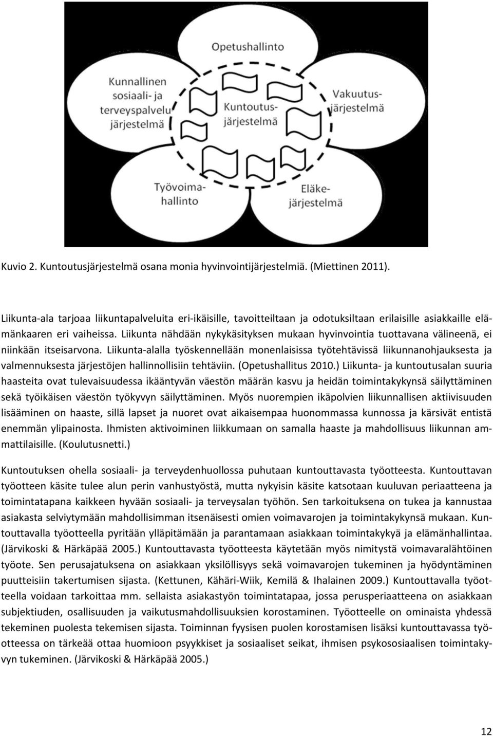 Liikunta nähdään nykykäsityksen mukaan hyvinvointia tuottavana välineenä, ei niinkään itseisarvona.