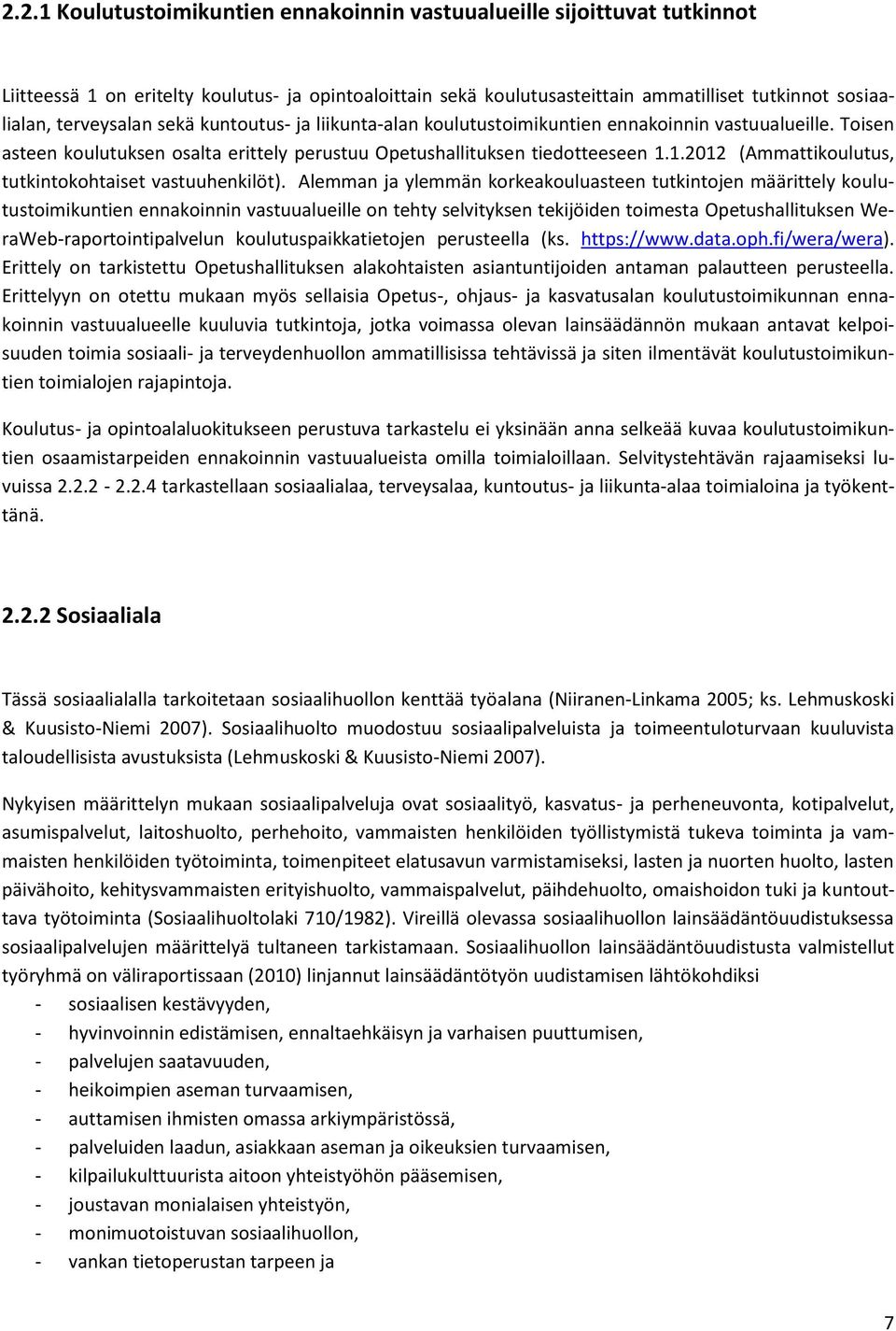 1.2012 (Ammattikoulutus, tutkintokohtaiset vastuuhenkilöt).