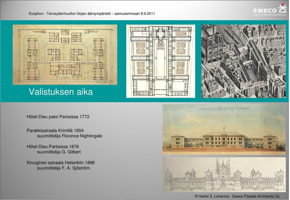 Krimillä 1854 suunnittelija Florence Nightingale Hôtel-Dieu Pariisissa 1878