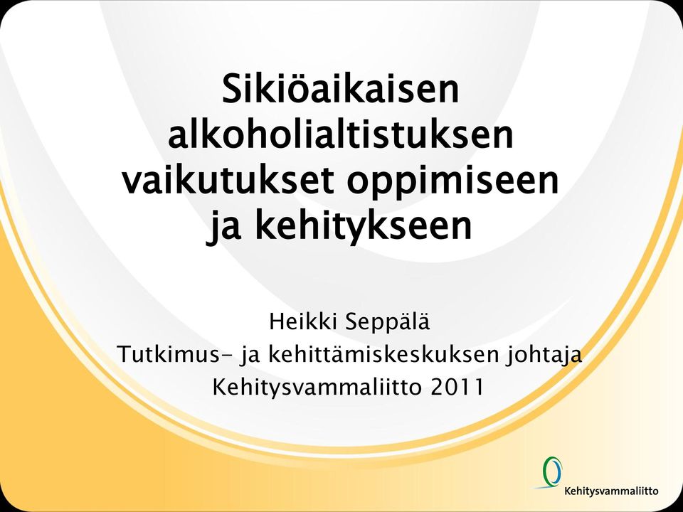 Heikki Seppälä Tutkimus- ja