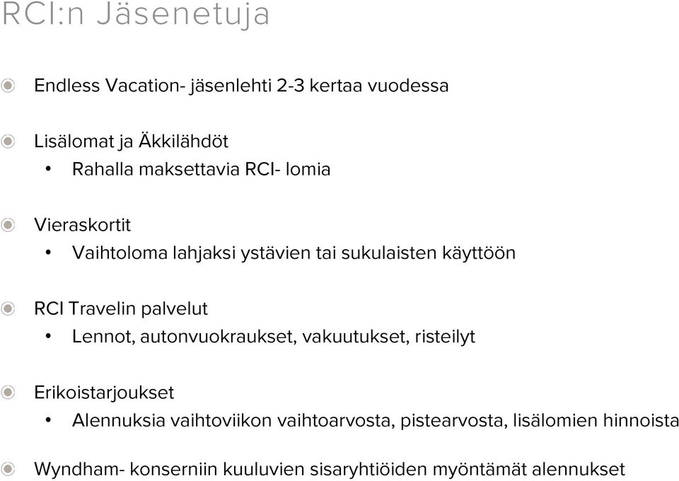 palvelut Lennot, autonvuokraukset, vakuutukset, risteilyt Erikoistarjoukset Alennuksia vaihtoviikon