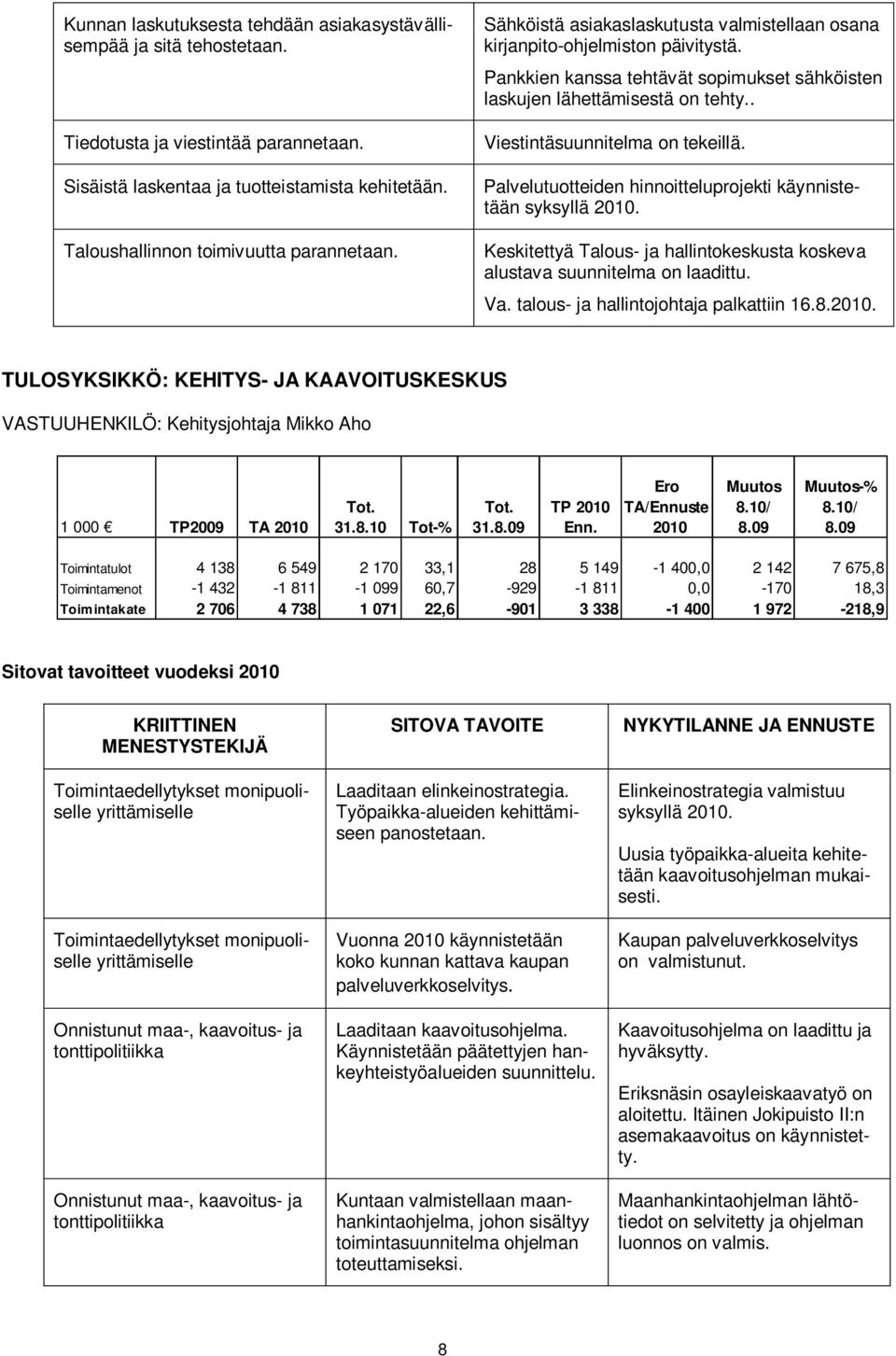 Pankkien kanssa tehtävät sopimukset sähköisten laskujen lähettämisestä on tehty.. Viestintäsuunnitelma on tekeillä. Palvelutuotteiden hinnoitteluprojekti käynnistetään syksyllä.