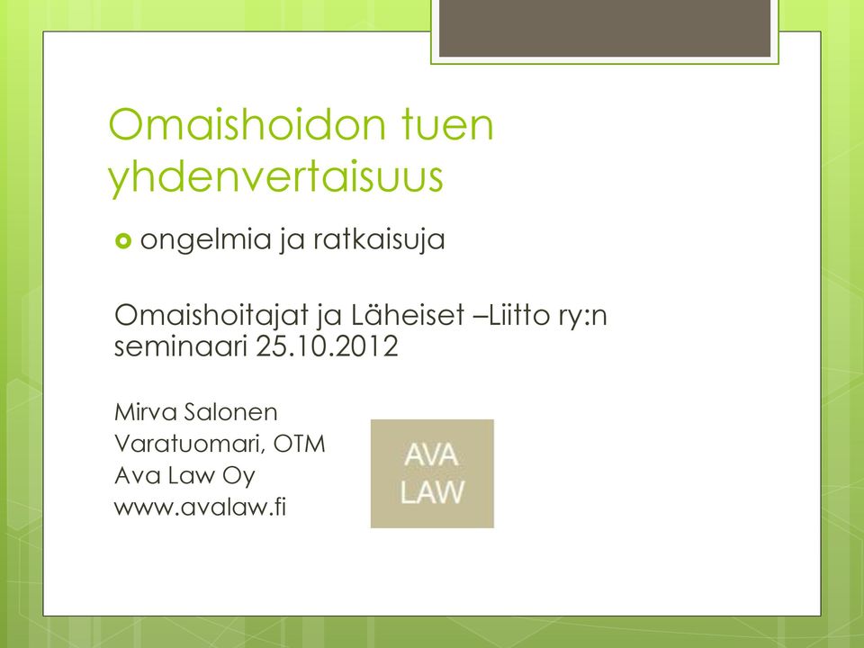 Liitto ry:n seminaari 25.10.