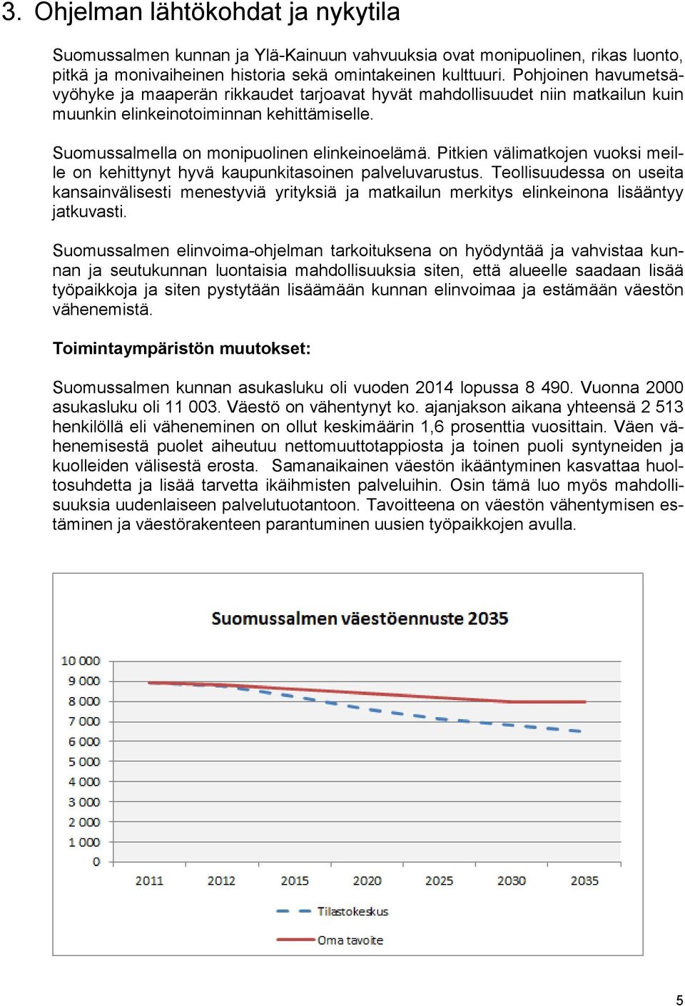 Pitkien välimatkojen vuoksi meille on kehittynyt hyvä kaupunkitasoinen palveluvarustus.