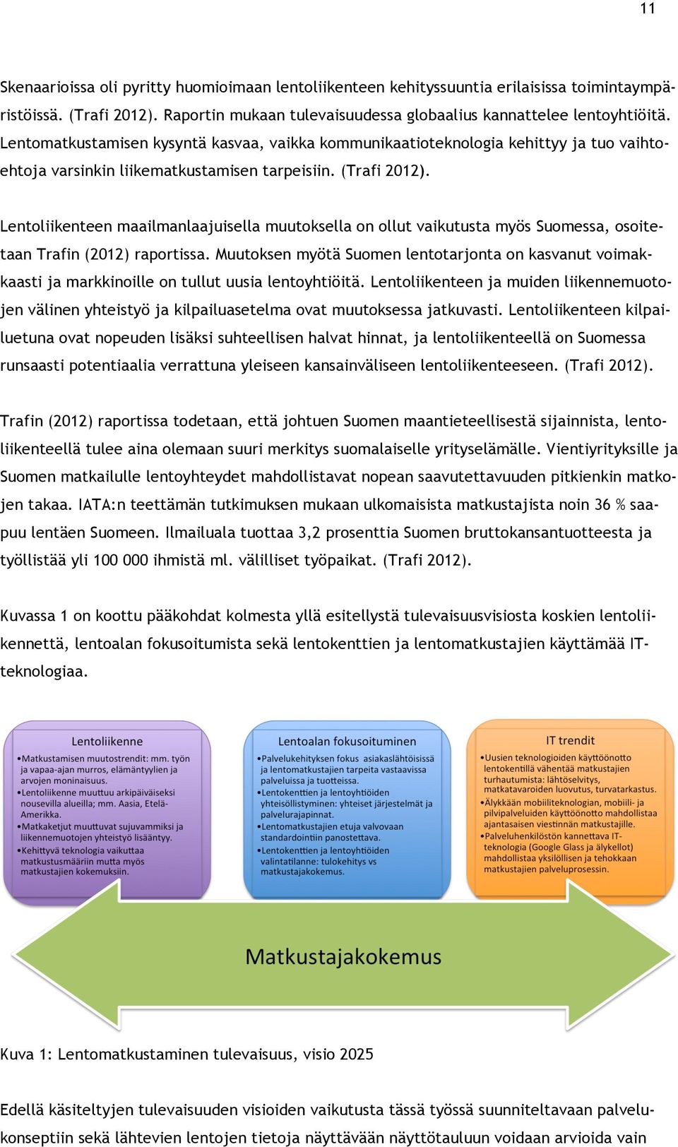 Lentoliikenteen maailmanlaajuisella muutoksella on ollut vaikutusta myös Suomessa, osoitetaan Trafin (2012) raportissa.