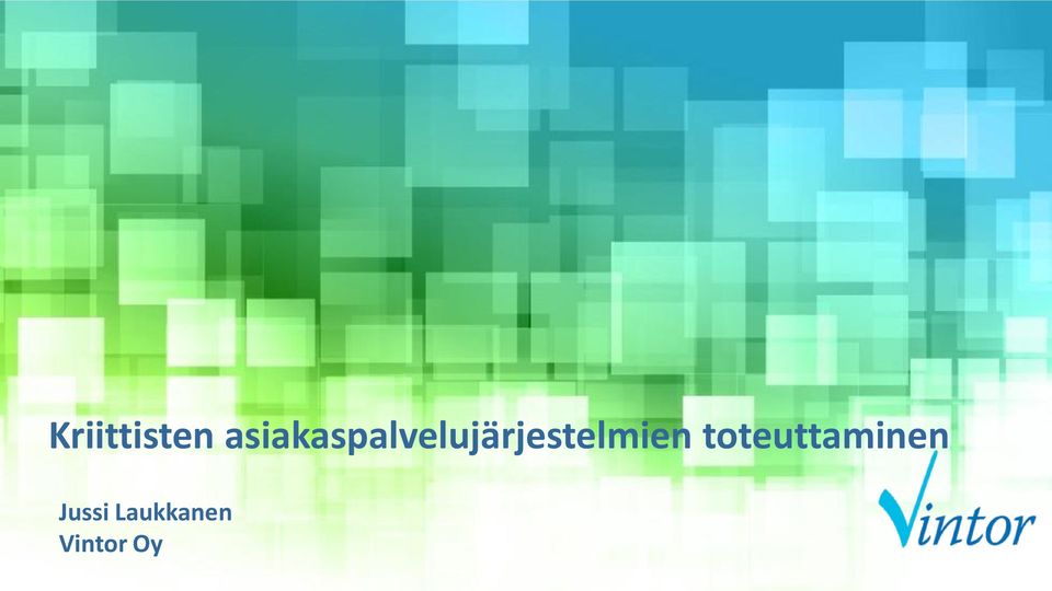 toteuttaminen Etunimi Sukunimi Etunimi