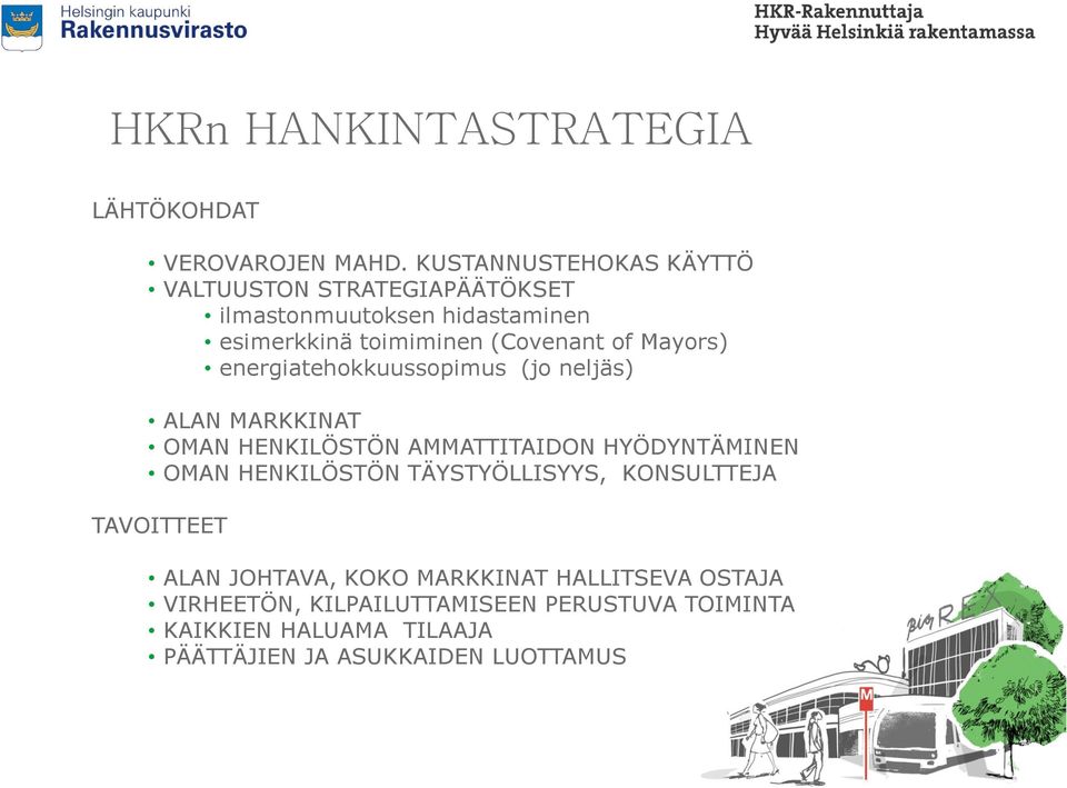 Mayors) energiatehokkuussopimus (jo neljäs) ALAN MARKKINAT OMAN HENKILÖSTÖN AMMATTITAIDON HYÖDYNTÄMINEN OMAN HENKILÖSTÖN