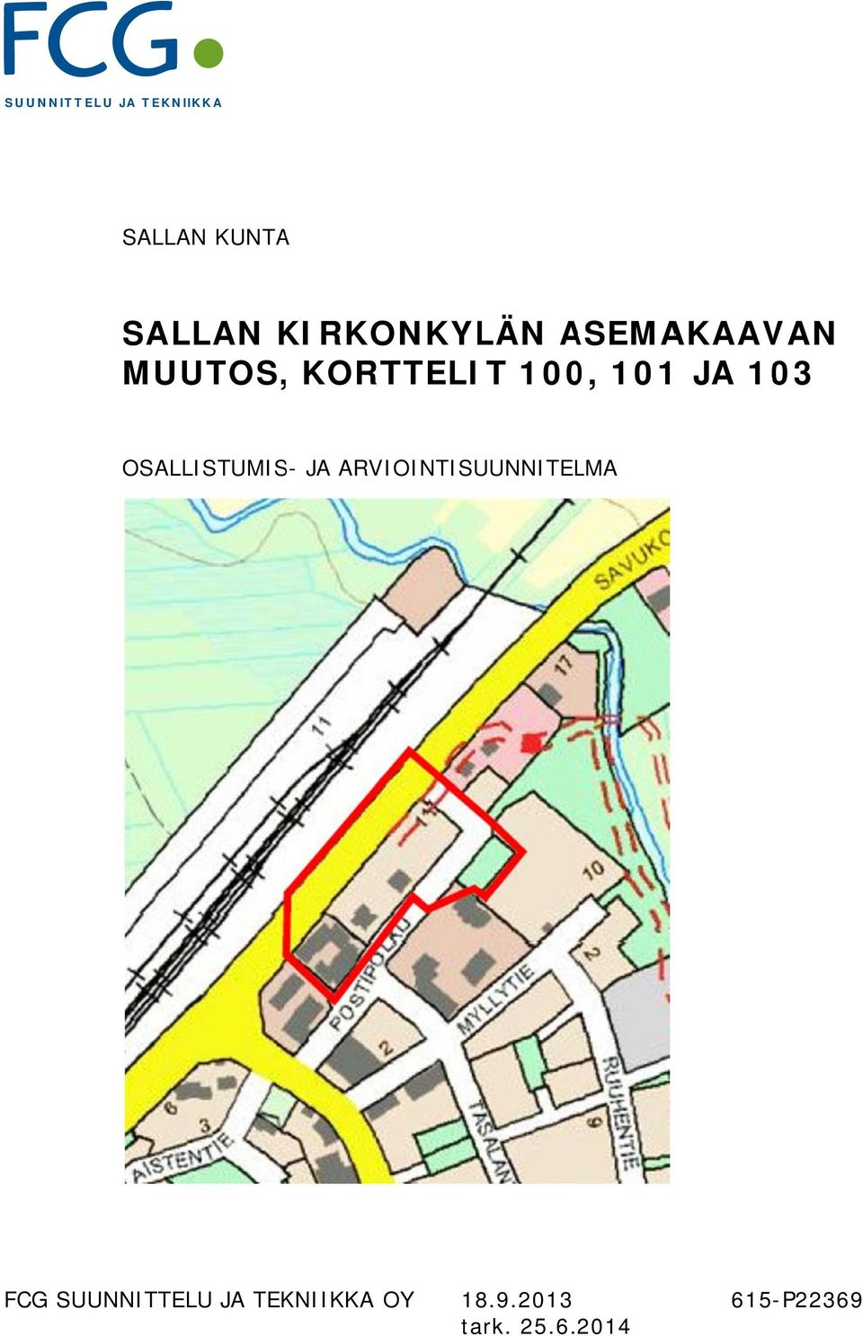 103 OSALLISTUMIS- JA ARVIOINTISUUNNITELMA FCG